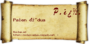 Palen Édua névjegykártya
